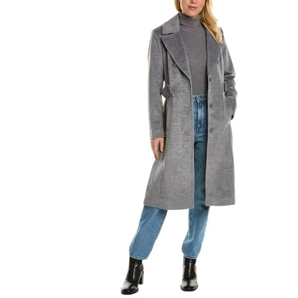Kenneth Cole Women’s Wool-Blend Military Jacket - Size Medium​